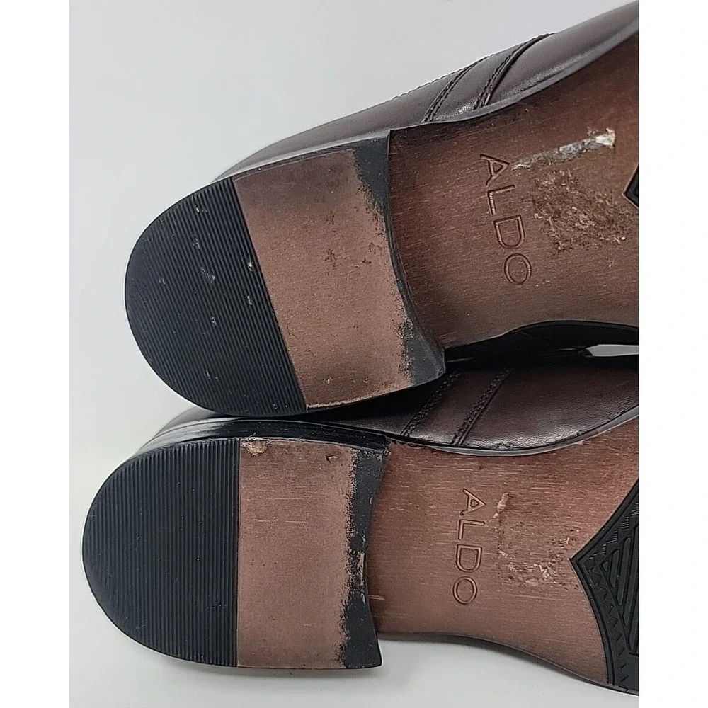 Aldo Zartman 22 Mens Brown Dress Shoes 7.5 $110 MSRP